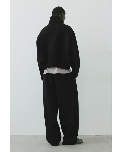 Pull&Bear Black Relaxed Fit Sweatpants for men