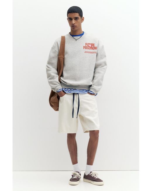 Pull&Bear Gray Future Sweatshirt for men