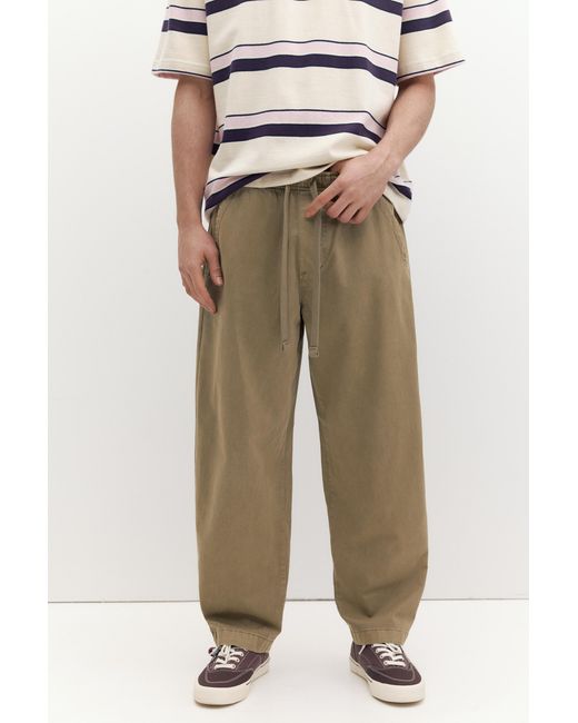 Pull&Bear Green Baggy Jogger Pants for men