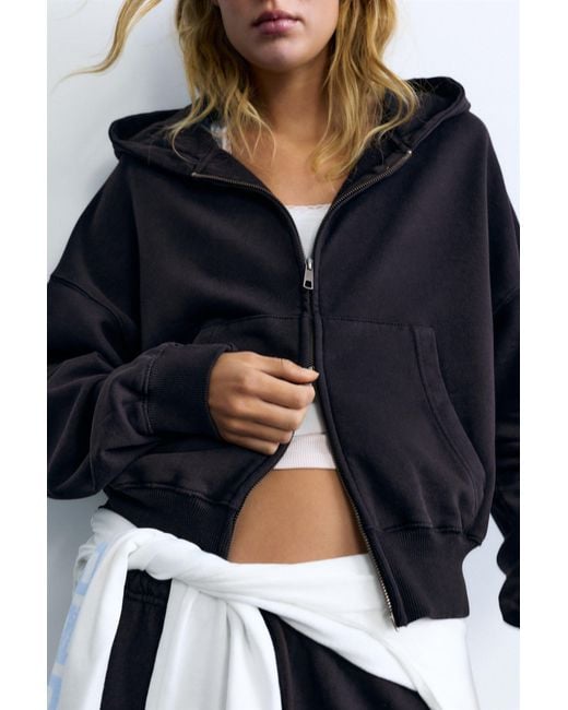 Sweat À Capuche Zippé Pull&Bear en coloris Blue