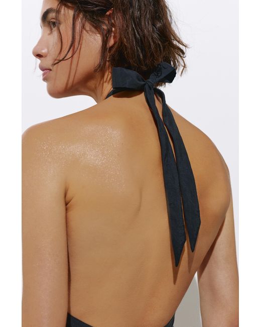 Pull&Bear Korte Halterjurk in het Black