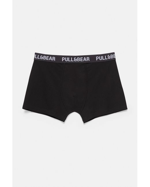Pack 3 Boxer di Pull&Bear in Black da Uomo