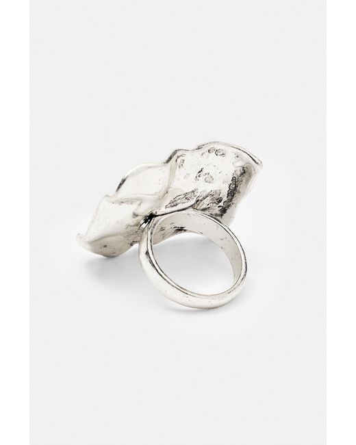 Pull&Bear Blue Quadratischer Skulpturring
