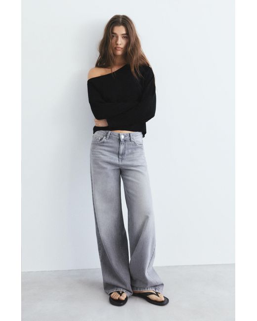 Pull&Bear Black Asymmetric Jumper
