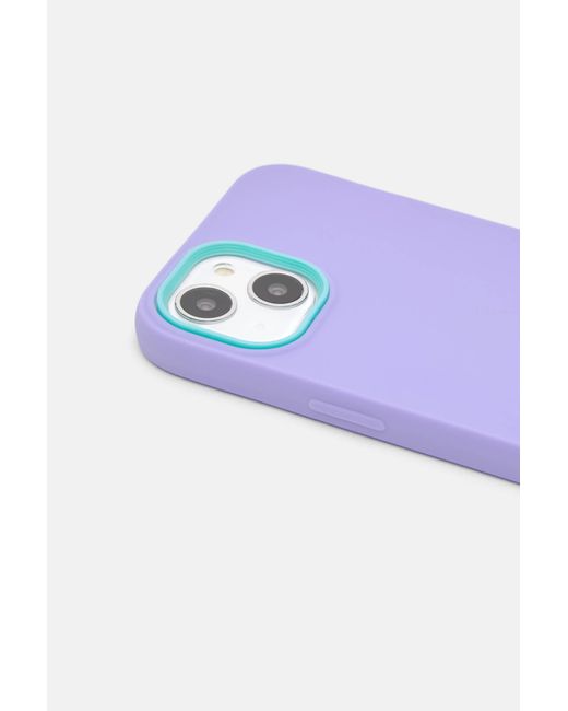Pull&Bear Purple Iphone-Hülle Mit Farblich Abgesetztem Rand