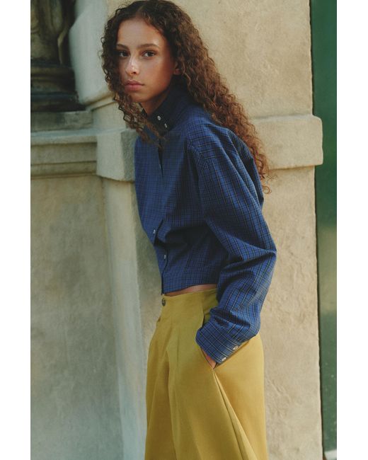 Chemise Oversize À Carreaux Pull&Bear en coloris Blue