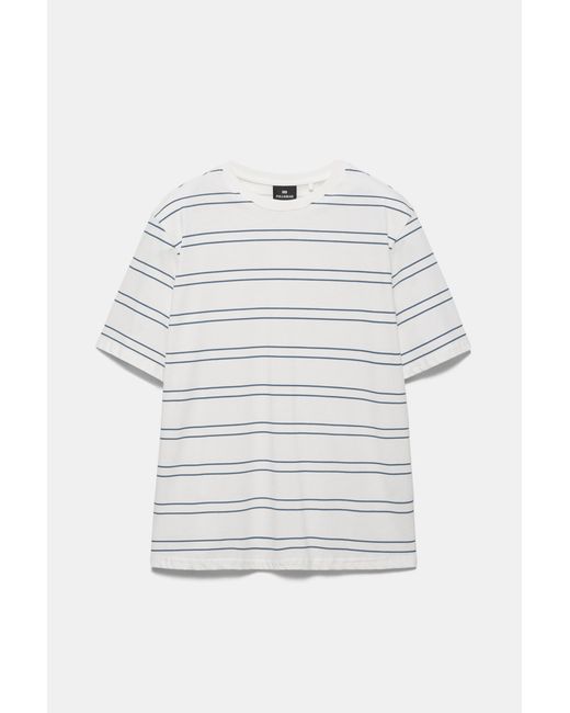 Pull&Bear Gray Basic Short Sleeve Cotton T-Shirt for men