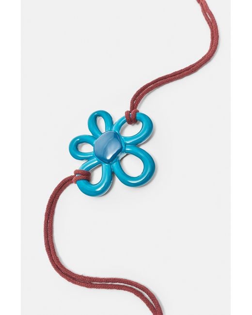 Pull&Bear Multicolor Floral Cord Belt