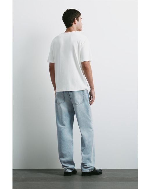 Pull&Bear Gray Straight-Leg Jeans for men