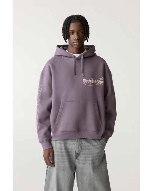 Pull&Bear Purple One Piece Nico Robin Hoodie for men