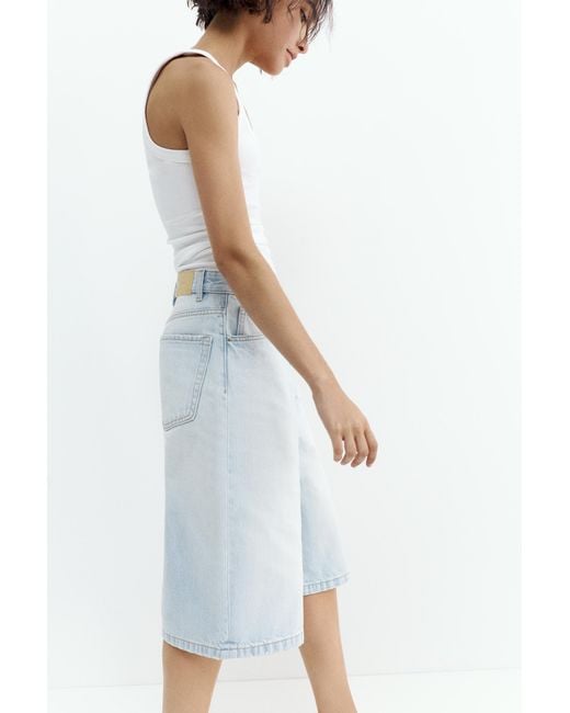 Jorts Taille Basse Pull&Bear en coloris Blue