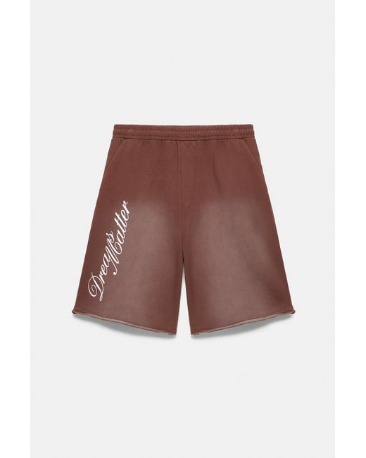 Pull&Bear Skater Joggingbermuda Met Print in het White voor heren