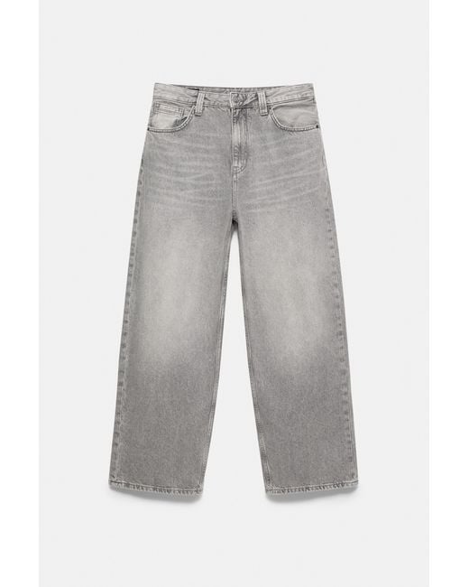Pull&Bear Relaxed Baggy Jeans in het Gray voor heren