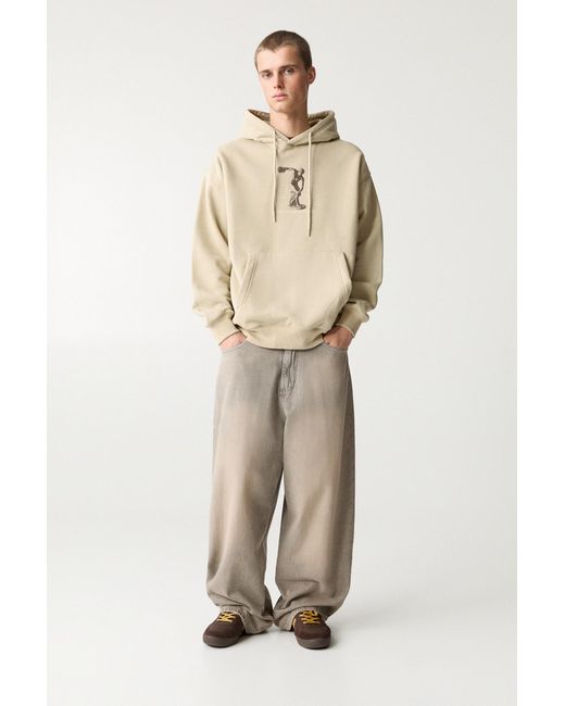 Pull&Bear Natural Discobolus Hoodie for men