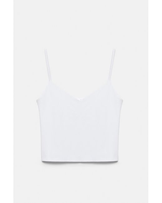 Pull&Bear White Fine-Strap Top