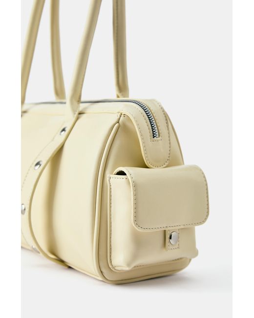 Borsa A Spalla Con Borchie di Pull&Bear in Blue