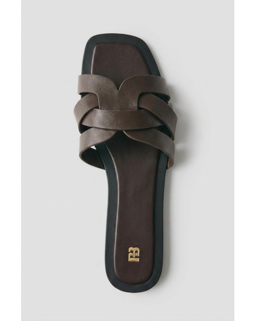 Pull&Bear Pink Flat Strap Sandals