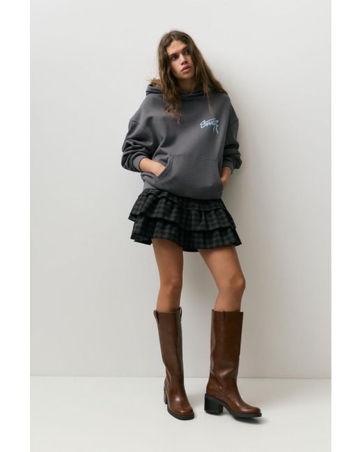 Pull&Bear Blue Stwd Bow Hoodie