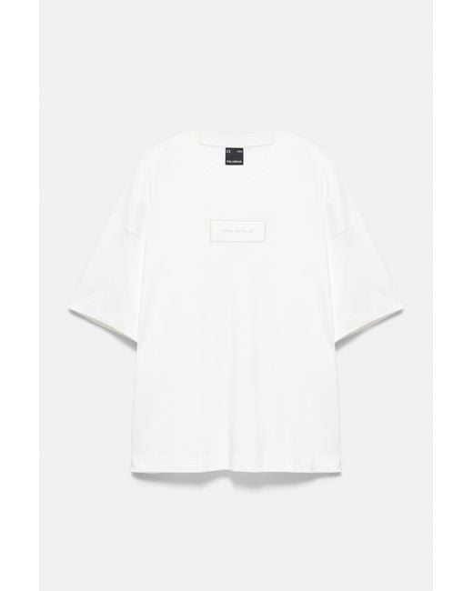 Pull&Bear Gray Short Sleeve Sweatshirt With Graphic for men