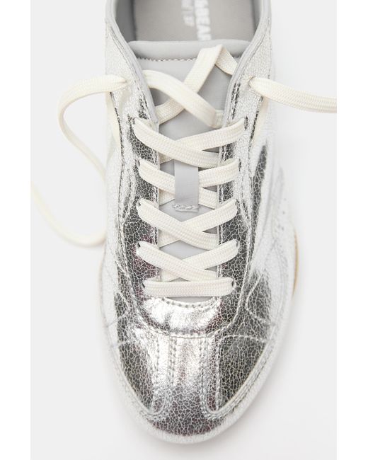 Pull&Bear Gray Metallic Trainers