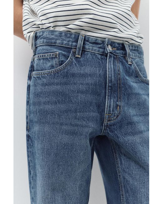 Pull&Bear White Standard Jeans for men