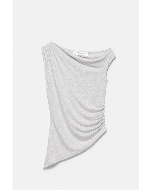 Pull&Bear Pink Asymmetric Top