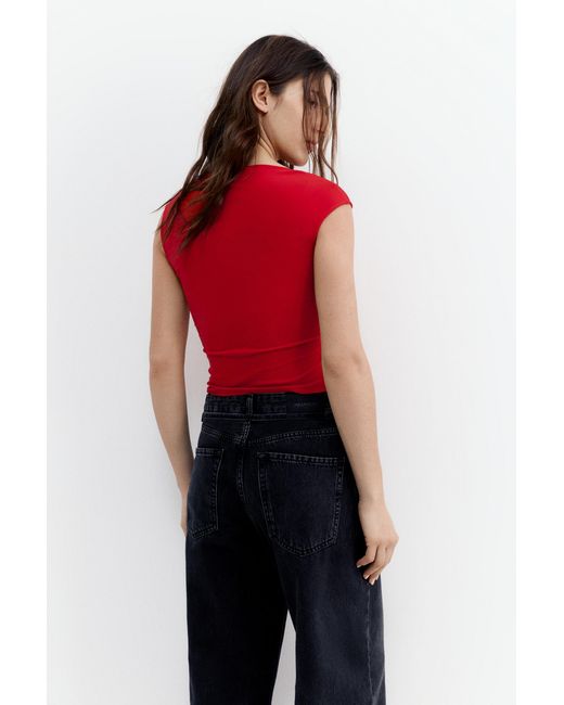 Pull&Bear Gathered Asymmetric Top