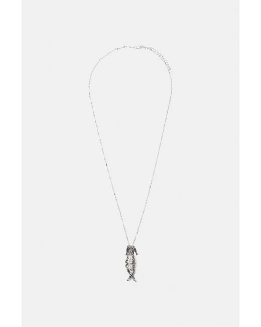 Collier Poissons Pull&Bear en coloris White