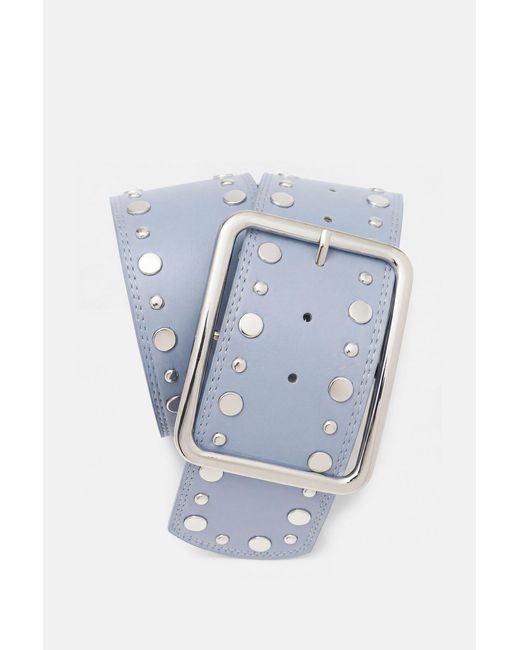Cintura Larga Borchie di Pull&Bear in Blue