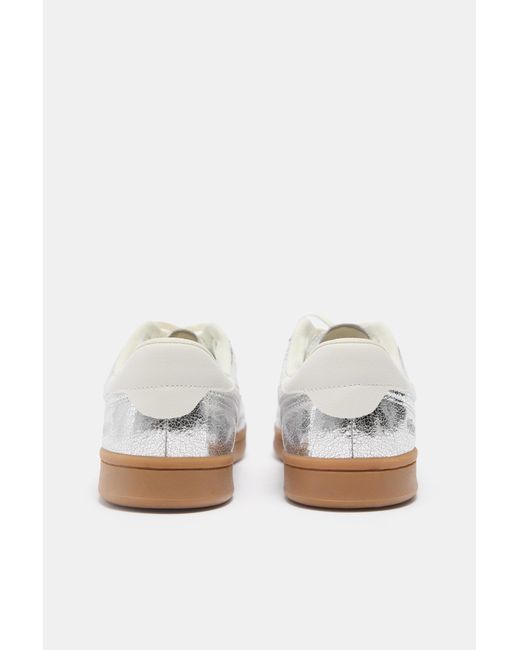 Pull&Bear Blue Retro Metallic Trainers