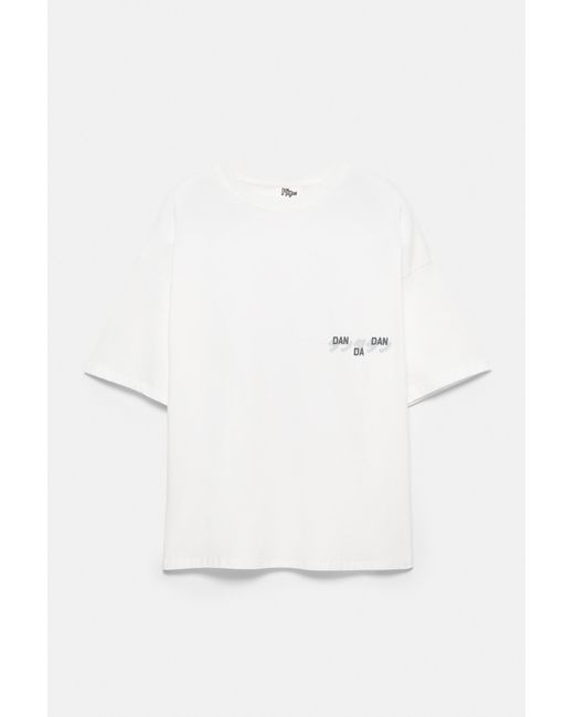 Pull&Bear T-Shirt Dan Da Dan in het White voor heren