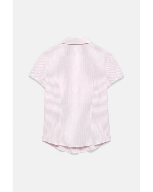Pull&Bear White Figurbetontes Kurzarmhemd