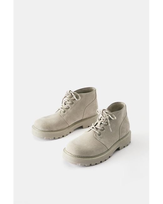 Stivaletti Stringati di Pull&Bear in Gray da Uomo