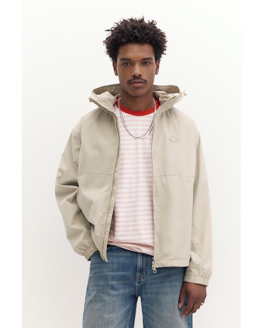 Pull&Bear Natural Lightweight Stwd Raincoat for men