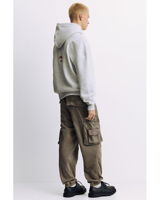 Pull&Bear Gray Comfort Multi-Pocket Joggers for men
