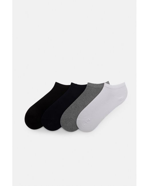 Pull&Bear Black 4-Pack Of Basic Short Socks for men