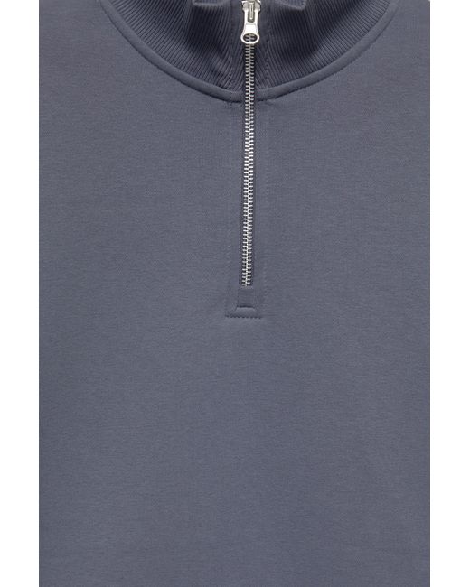 Sweat Col Zippé Pull&Bear pour homme en coloris Gray