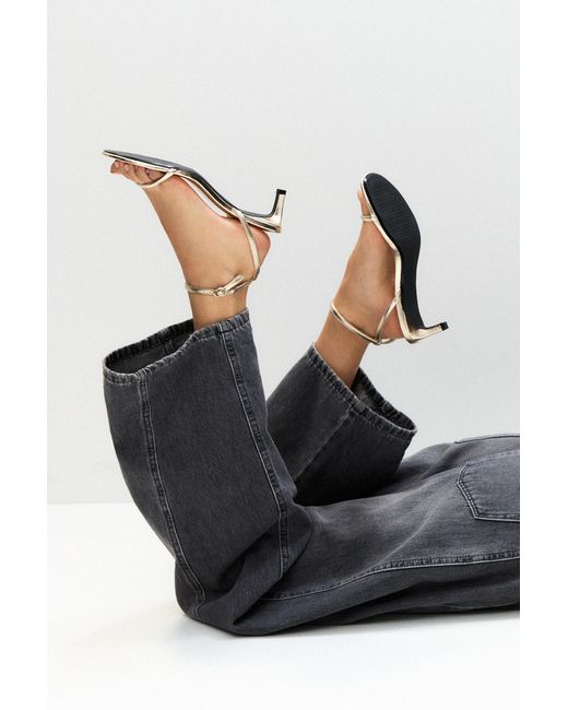 Pull&Bear Black Heeled Sandals