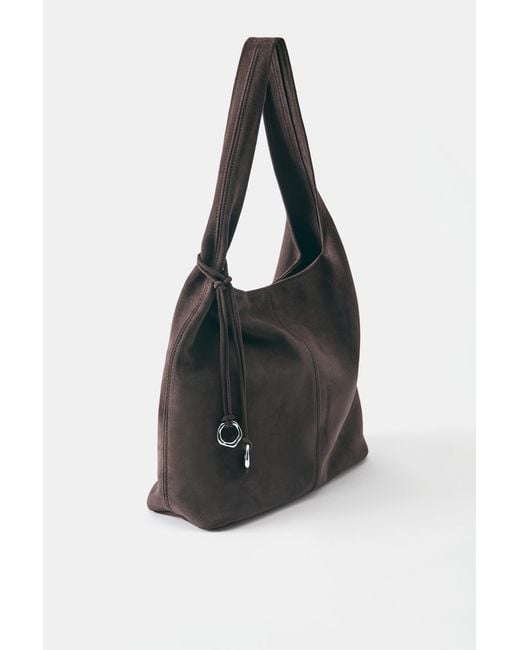 Pull&Bear Black Embellished Tote Bag
