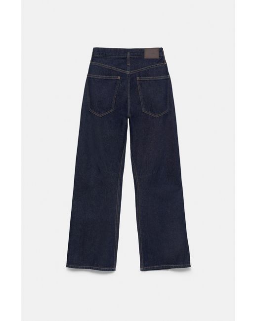 Jean Barrel Taille Basse Pull&Bear en coloris Blue