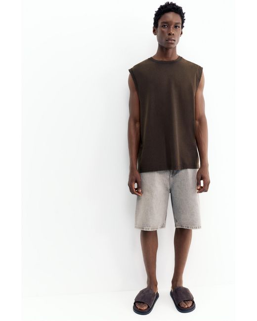 Pull&Bear Brown Strappy Top for men