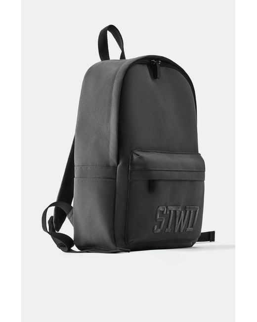 Pull&Bear Red Stwd Backpack for men