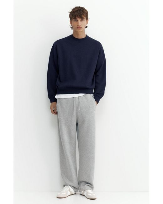 Pantaloni Tuta Baggy Basici di Pull&Bear in Gray da Uomo