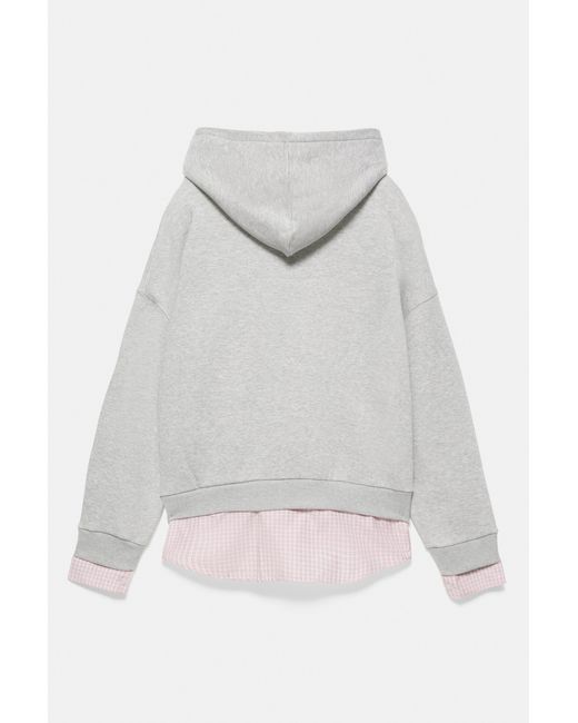Pull&Bear Gecombineerde Hoodie in het Black