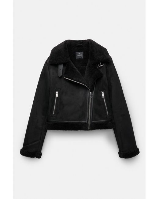 Pull&Bear Black Short Reversible Jacket