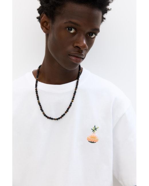 Pull&Bear Shirt Mit Vasen-Stickerei in White für Herren