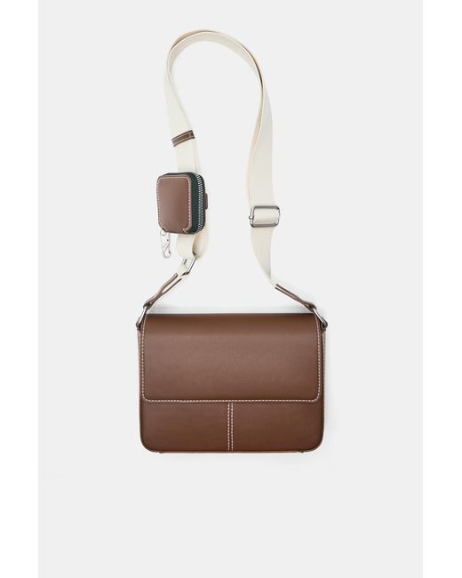 Borsa A Tracolla Con Portamonete E Impunture di Pull&Bear in Blue da Uomo