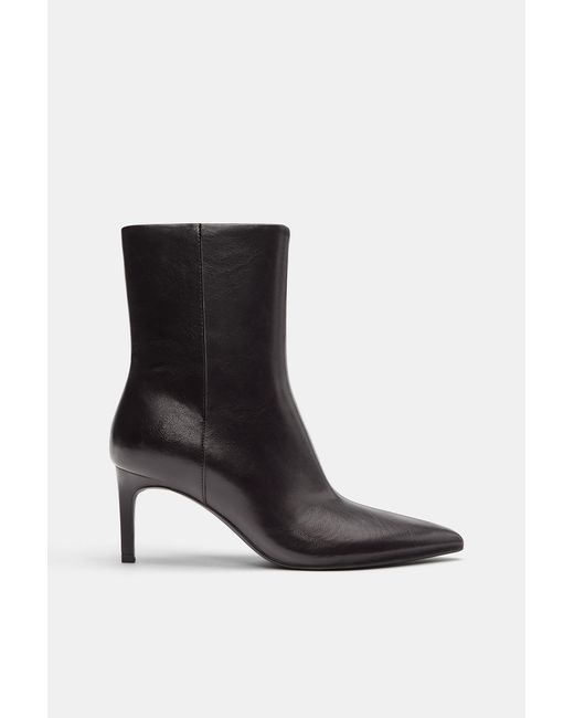 Pull&Bear Black Stiefeletten Mit Feinem Absatz