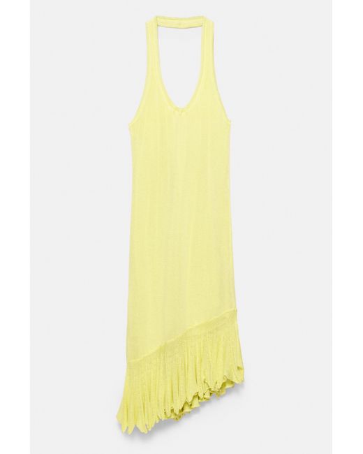 Pull&Bear Multicolor Asymmetric Knit Halter Dress