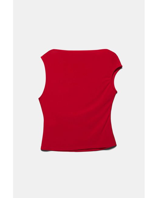 Pull&Bear Gathered Asymmetric Top